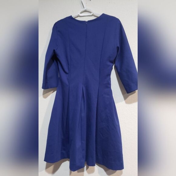 Vintage Gap Blue Box Pleated Dress Size 10 - Picture 2 of 10